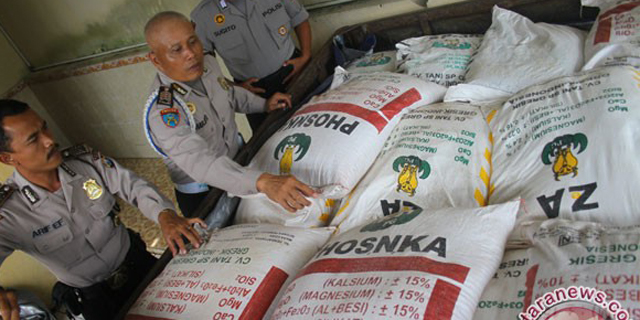 Polisi Sita 8 Ton Pupuk Palsu