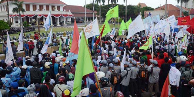 50 Ribu Buruh Surabaya Akan Geruduk Gedung Grahadi Saat MayDay