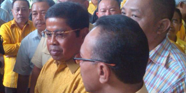 Idrus Temui Menkumham Didampingi Puluhan Kader Golkar