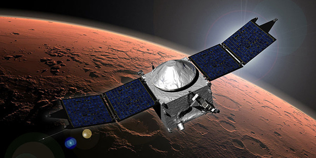 Ilustrasi pemantauan di planet mars.