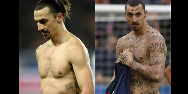Tubuh Zlatan Ibrahimovic Mendadak Dipenuhi Tato, Mengapa?