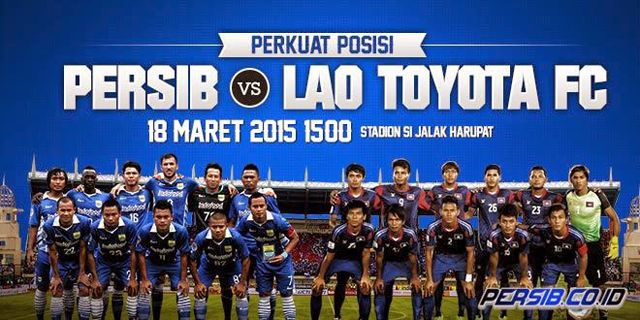 Persib Unggul Tipis Lawan Lao Toyota