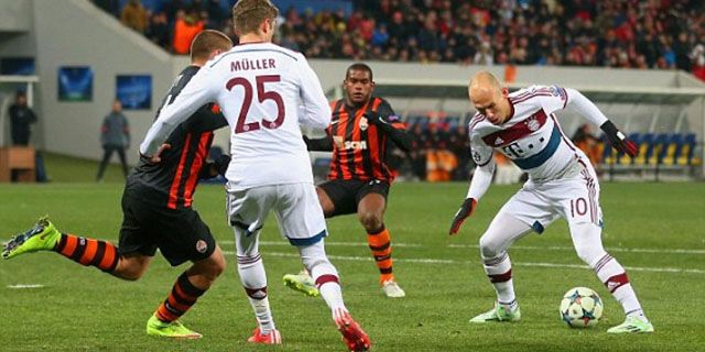 Bayern Habisi Donetsk Tujuh Gol Tanpa Balas