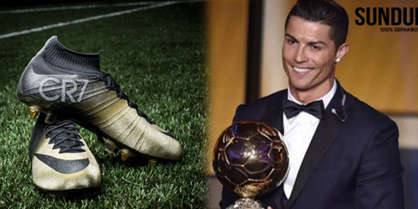 Menang Ballon d’Or, Ronaldo Dapat Sepatu Berkilau Berlian