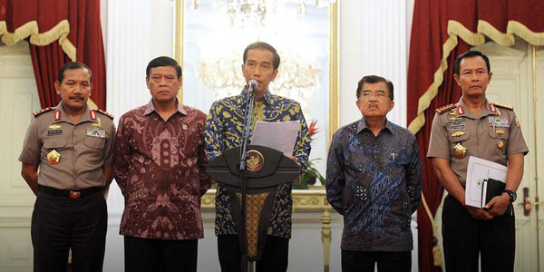 Presiden Resmi Angkat Komjen Badrodin Haiti Plt Kapolri