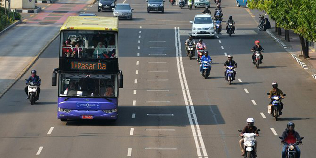 Hasil Evaluasi Pelarangan Motor di Jl MH Thamrin