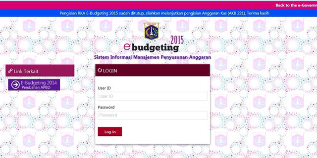 e-Budgeting APBD DKI Sudah Bisa Diakses, Ini Penampakannya
