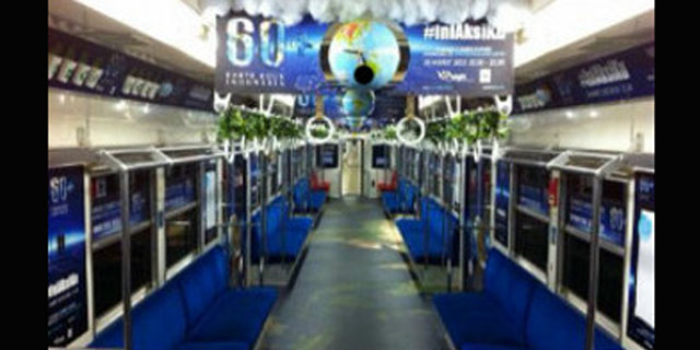 Sambut Earth Hour 2015, Commuter Line Didandani Khusus