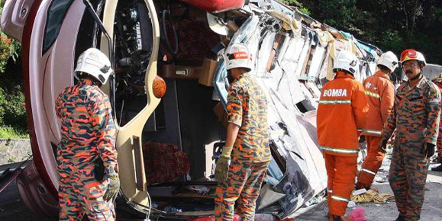 Kronologis Kecelakaan Bus Yang Tewaskan WNI Di Malaysia